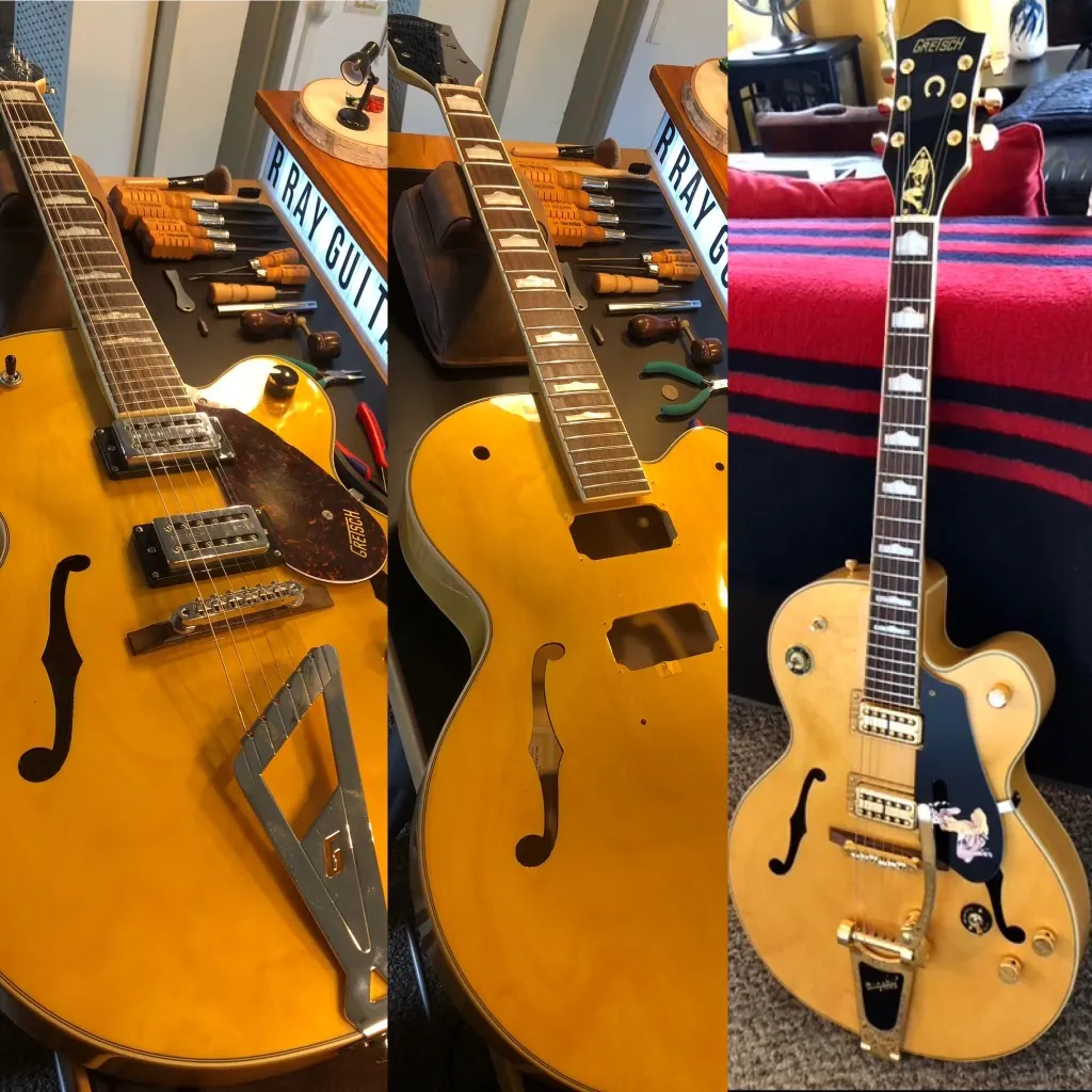 Gallery image 2 showing guitar repair work