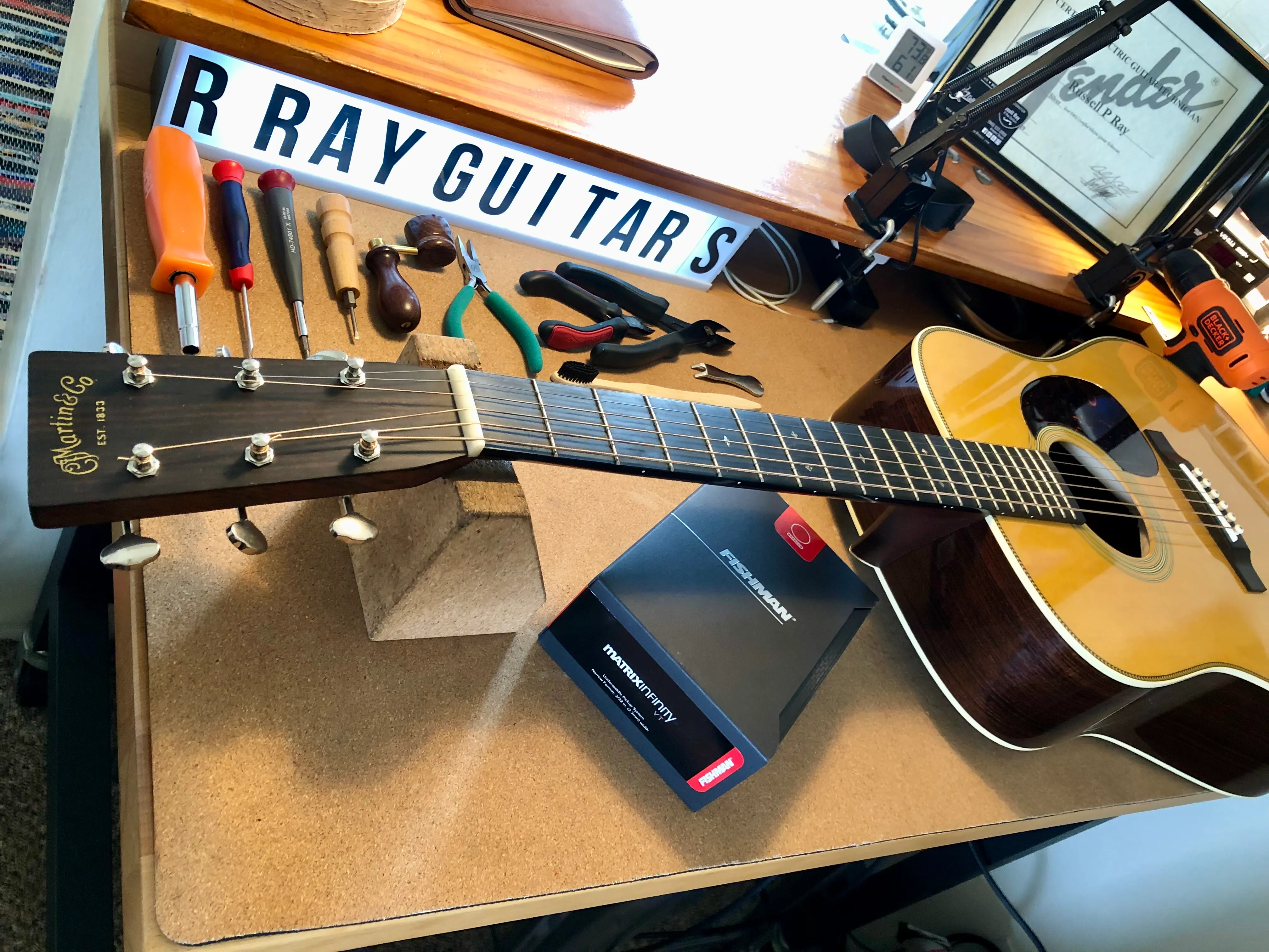 Gallery image 6 showing guitar repair work