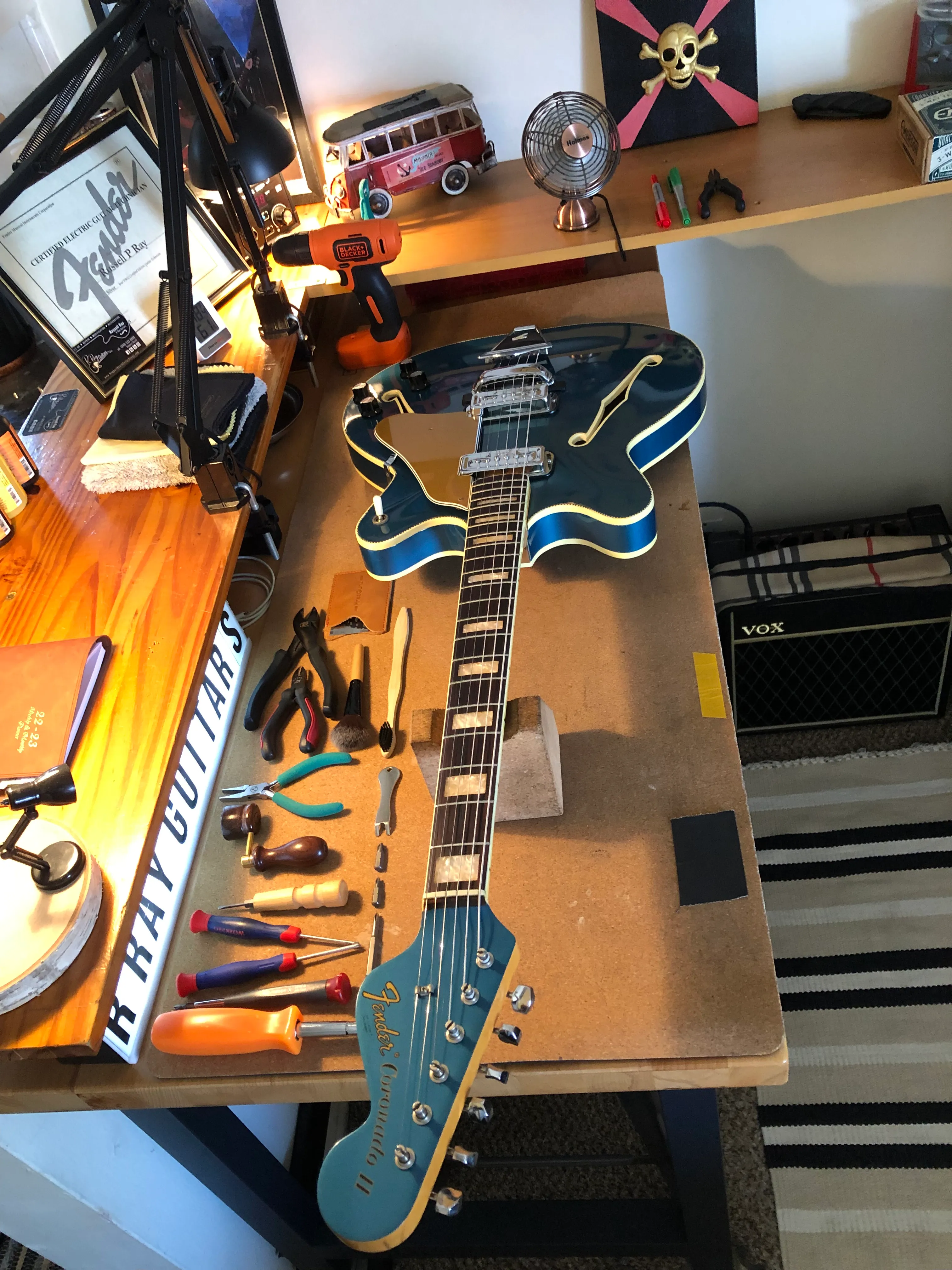 Gallery image 33 showing guitar repair work