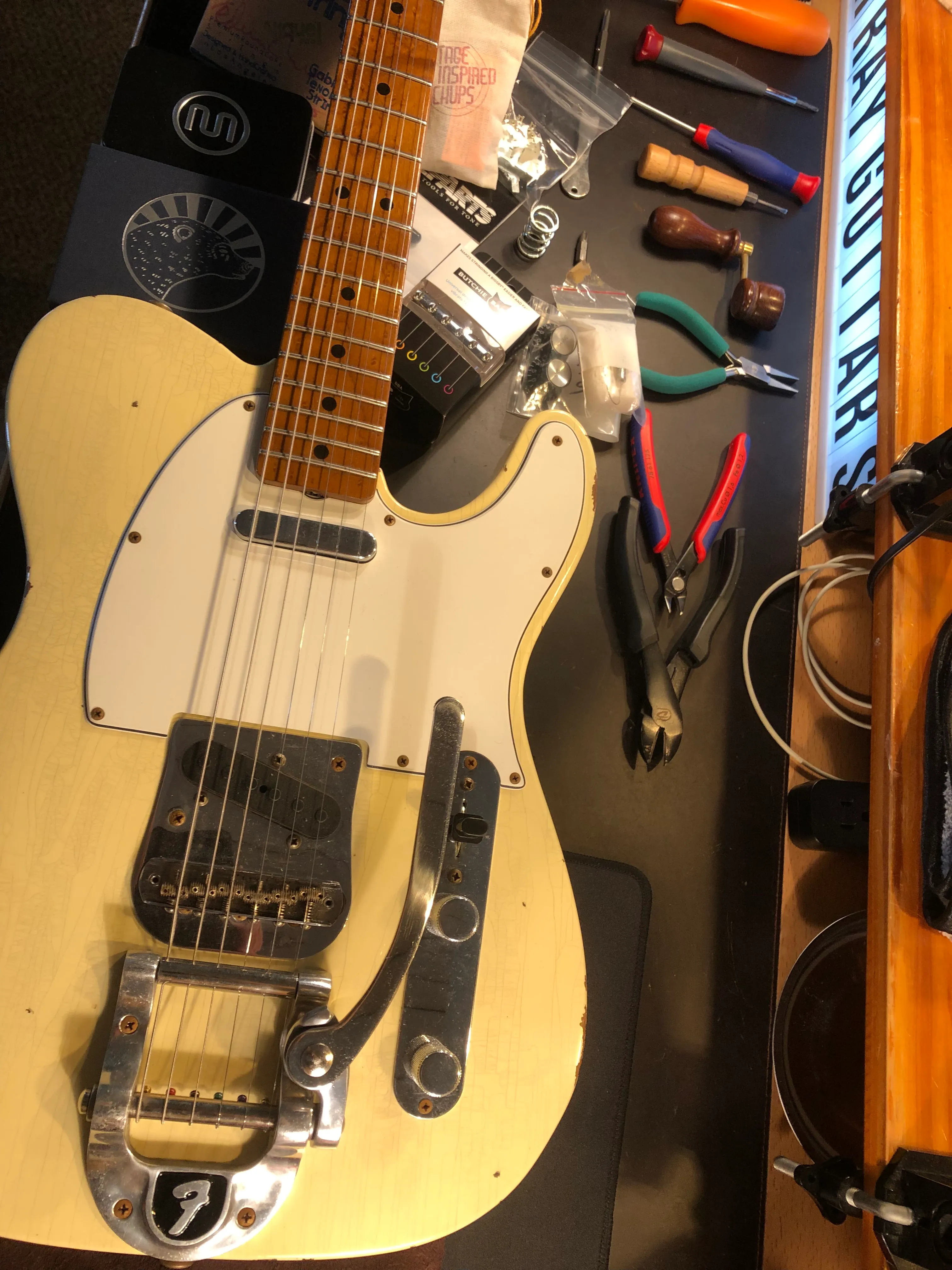 Gallery image 45 showing guitar repair work