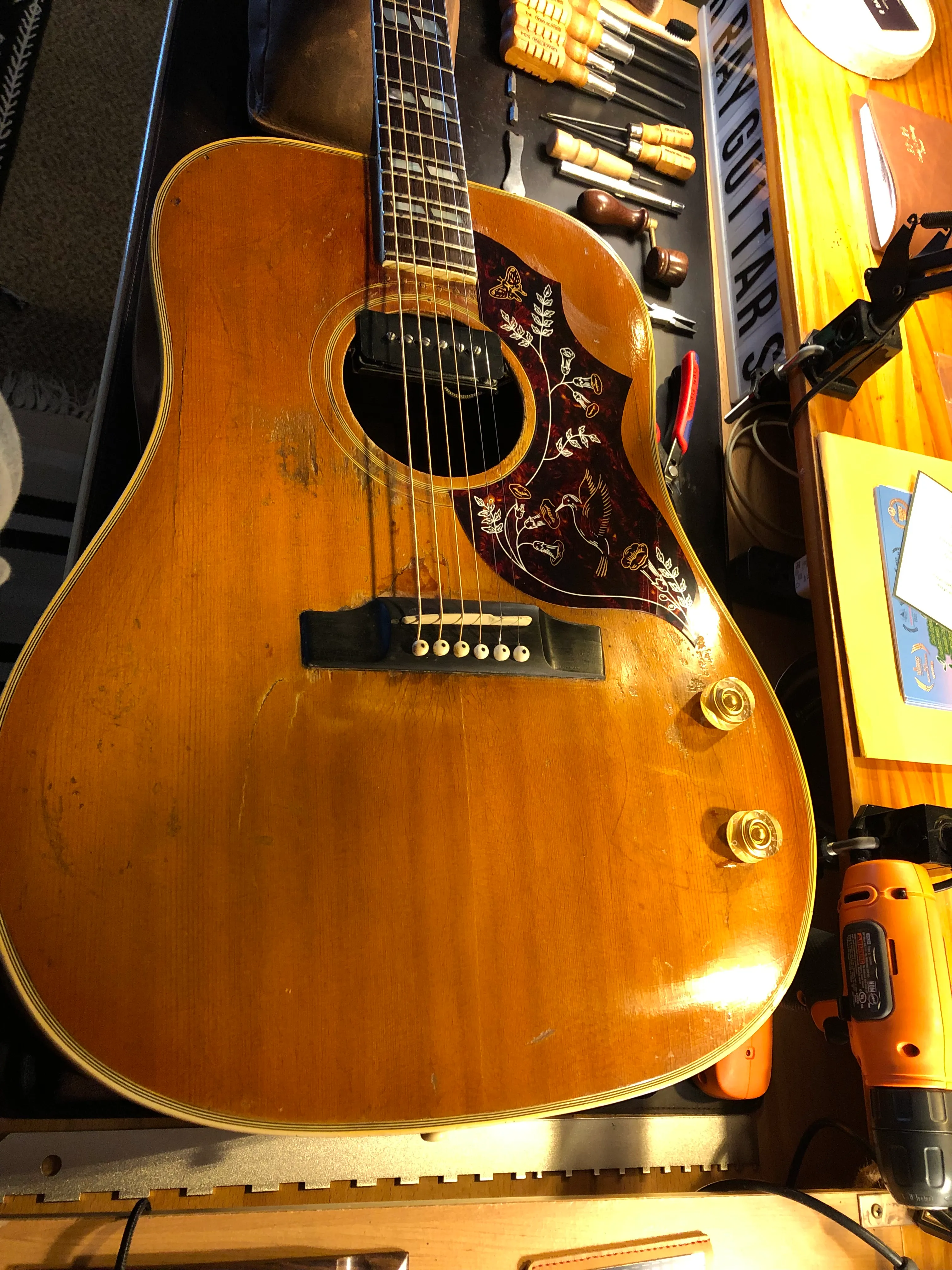 Gallery image 53 showing guitar repair work