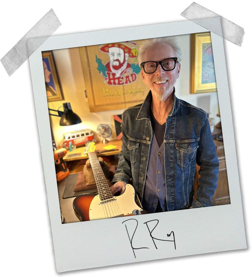 Russell Ray working on a guitar